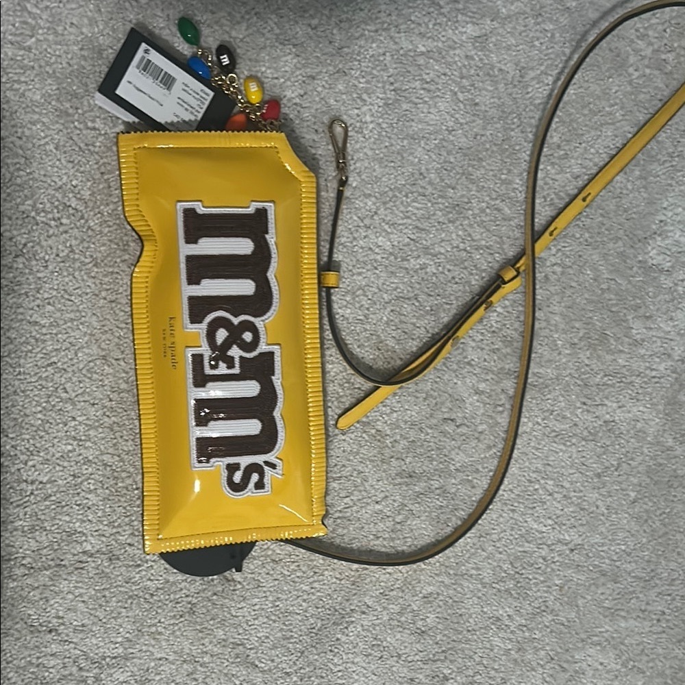 Kate Spade x M&M'S Peanut M&Ms Yellow Candy Wrapper Crossbody Bag